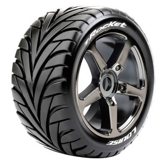 Louise RC T-Rocket 1:8 Fr/Rr 0 Offset Black Chrome