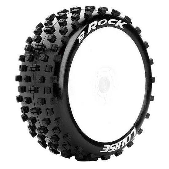 Louise RC B-Rock 1:8 Fr/Rr Soft Hex 17mm White