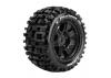 Louise RC X-Pioneer Tyres Mounted on Black Arrma Kraton 8S 24mm Hex Wheels (2)