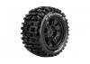 Louise RC X-Pioneer Tyres Mounted on Black Traxxas X-MAXX 24mm Hex Wheels (2)