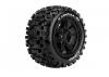 Louise RC X-Uphill Tyres Mounted on Black Arrma Kraton 8S 24mm Hex Wheels (2)