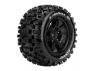 Louise RC X-Uphill Tyres Mounted on Black Arrma Kraton 8S 24mm Hex Wheels (2)