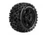Louise RC X-Uphill Tyres Mounted on Black Traxxas X-MAXX 24mm Hex Wheels (2)