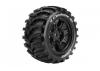 Louise RC X-Cyclone Tyres Mounted on Black Traxxas X-MAXX 24mm Hex Wheels (2)