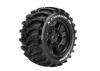Louise RC X-Cyclone Tyres Mounted on Black Traxxas X-MAXX 24mm Hex Wheels (2)