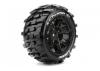 Louise RC X-Champ Tyres Mounted on Black Traxxas X-MAXX 24mm Hex Wheels (2)