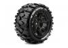 Louise RC X-Rowdy Tyres Mounted on Black Traxxas X-MAXX 24mm Hex Wheels (2)