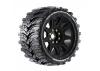 Louise RC MFT MT-Cyclone Tyres on Black 17mm Hex Wheels (2)