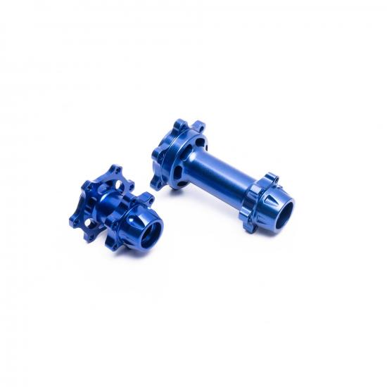 Aluminium Hub Set - Machined - Blue: Promoto-MX