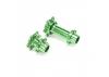 Aluminium Hub Set - Machined - Green: Promoto-MX