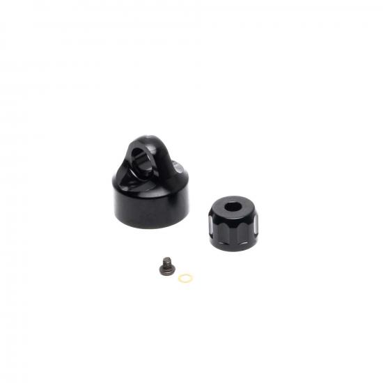 Shock Cap Set - Aluminium - Black: Promoto-MX