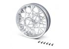 Rear Wheel Set - Satin Chrome: Promoto-MX