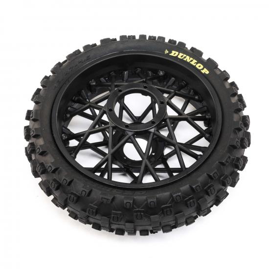 Dunlop MX53 Rear Tire Mounted - Black: Promoto-MX