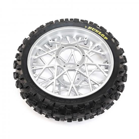 Dunlop MX53 Rear Tire Mounted - Chrome: Promoto-MX
