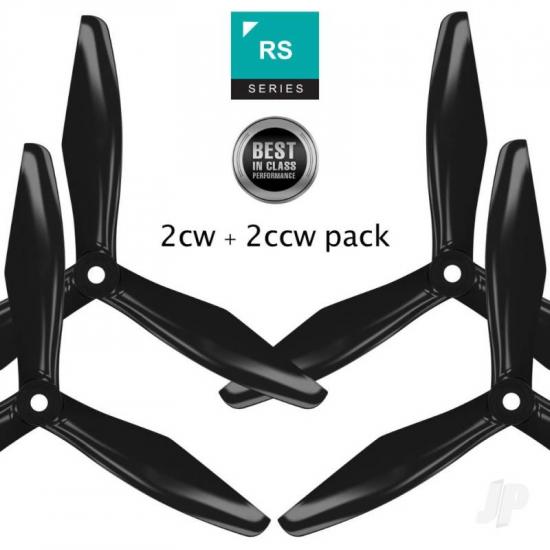 Master Airscrew RS-3blade-FPV - 6x4.5 Prop Set x4 Black