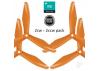 Master Airscrew RS-3blade-FPV - 6x4.5 Prop Set x4 Orange