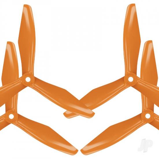 Master Airscrew RS-3blade-FPV - 6x4.5 Prop Set x4 Orange