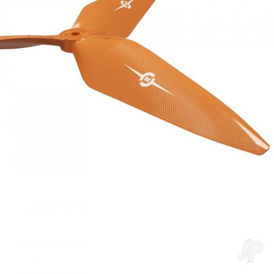 Master Airscrew 12x11 3X Power X-Class Giant Racing Drone Propeller (CCW) Orange