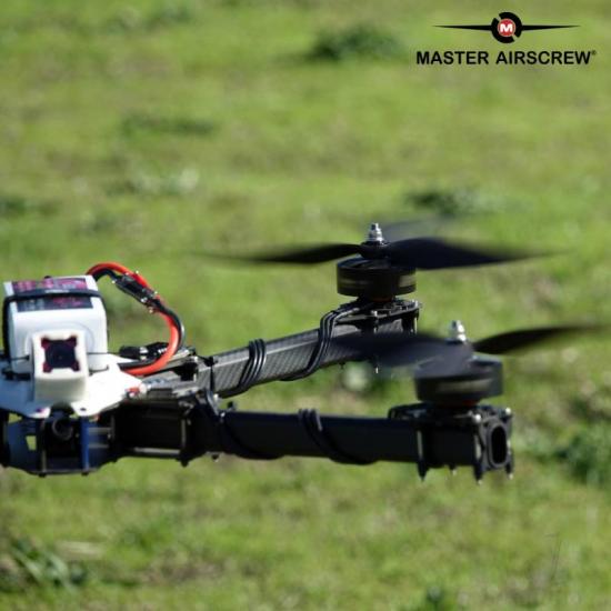 Master Airscrew 12x11 3X Power X-Class Giant Racing Drone Propeller (CCW) Orange