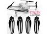 Master Airscrew 7.2x3.8 STEALTH Multirotor Folding Propeller Set x4 Black for DJI Air 2S