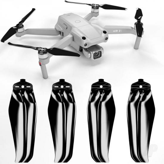 Master Airscrew 7.2x3.8 STEALTH Multirotor Folding Propeller Set x4 Black for DJI Air 2S
