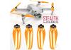 Master Airscrew 7.2x3.8 STEALTH Multirotor Folding Propeller Set x4 Orange for DJI Air 2S