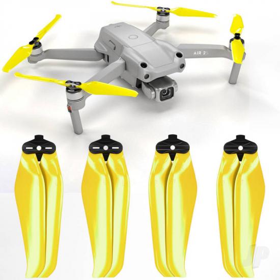 Master Airscrew 7.2x3.8 STEALTH Multirotor Folding Propeller Set x4 Yellow for DJI Air 2S