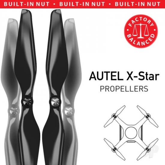 Master Airscrew MR-AU - 9.4x5 Prop C Set x4 Black for AUTEL X-Star