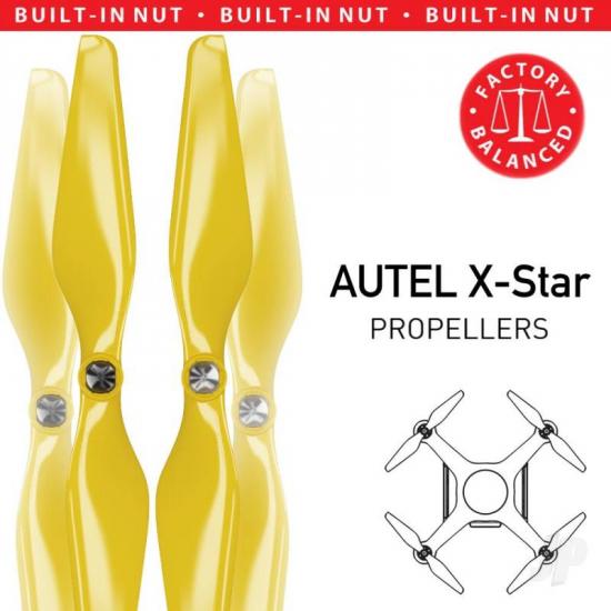 Master Airscrew MR-AU - 9.4x5 Prop C Set x4 Amber Yellow for AUTEL X-Star