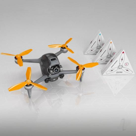 Master Airscrew LUDICROUS Multirotor 3-Blade Propeller Set x4 Orange for DJI FPV