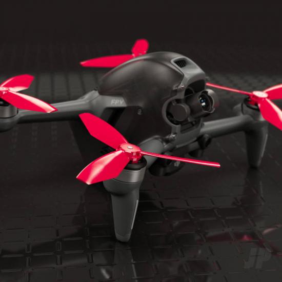 Master Airscrew LUDICROUS Multirotor 3-Blade Propeller Set x4 Red for DJI FPV