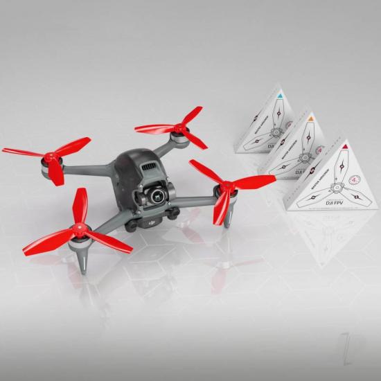 Master Airscrew LUDICROUS Multirotor 3-Blade Propeller Set x4 Red for DJI FPV