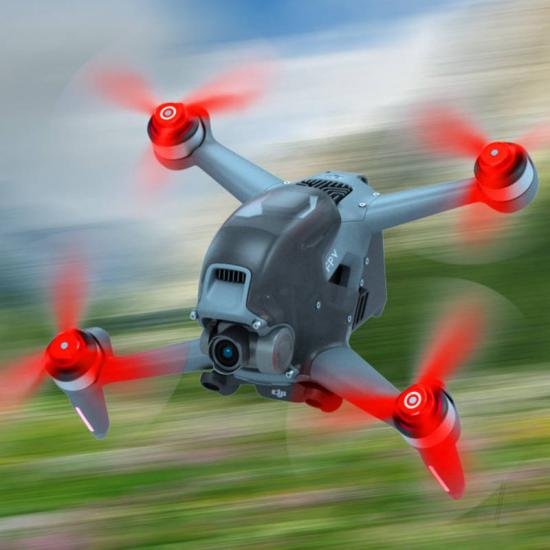 Master Airscrew LUDICROUS Multirotor 3-Blade Propeller Set x4 Red for DJI FPV