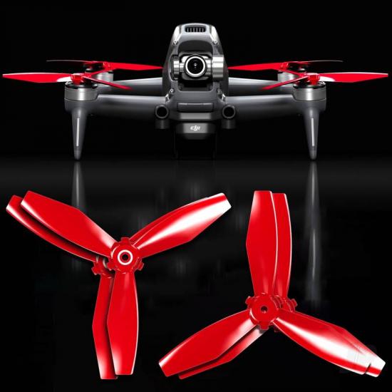Master Airscrew LUDICROUS Multirotor 3-Blade Propeller Set x4 Red for DJI FPV