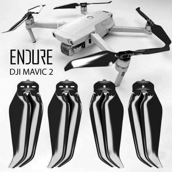 Master Airscrew 8.9x4.9 ENDURE Multirotor Folding Propeller Set x4 Black for DJI Mavic 2 Zoom, Pro + Ent.