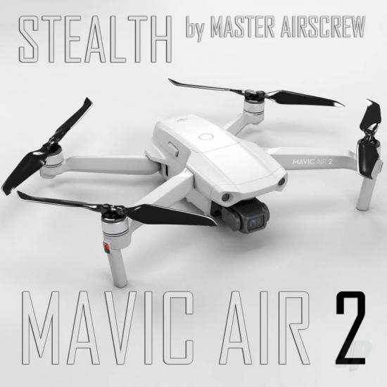 Master Airscrew 7.4x3.9 STEALTH Multirotor Propeller Set x4 Black for DJI Mavic Air 2 &mdash; image 2 of 3