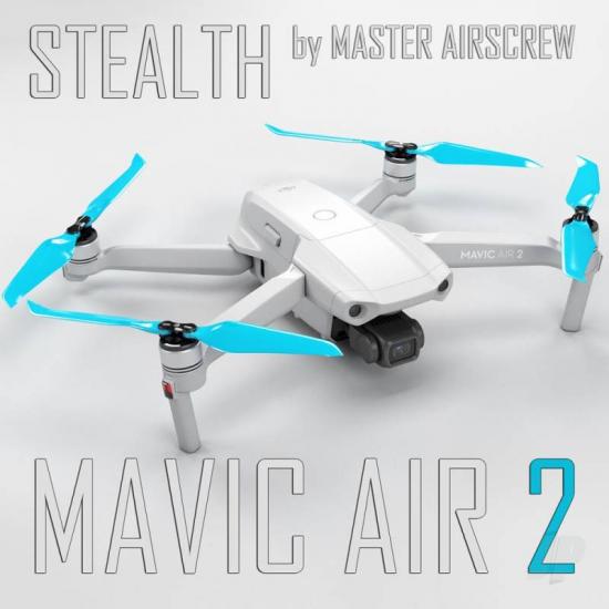 Master Airscrew 7.4x3.9 STEALTH Multirotor Propeller Set x4 Blue for DJI Mavic Air 2 &mdash; image 2 of 3