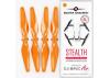 Master Airscrew 5.3x3.3 STEALTH Multirotor Propeller Set, 4x Orange for DJI Mavic Air