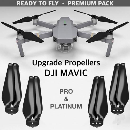Master Airscrew MR-MC - 8.3x4.4 Prop F Set x4 Black for DJI MAVIC