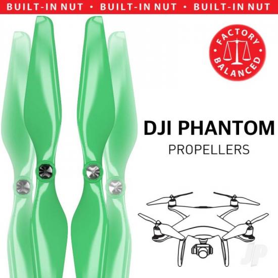 Master Airscrew MR-PH - 9.4x5 Prop C Set x4 Green for DJI PHANTOM 1-4 gen.