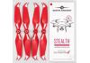 Master Airscrew 9.5x5.7 STEALTH Multirotor Propeller Set x4 Red for DJI Phantom 4