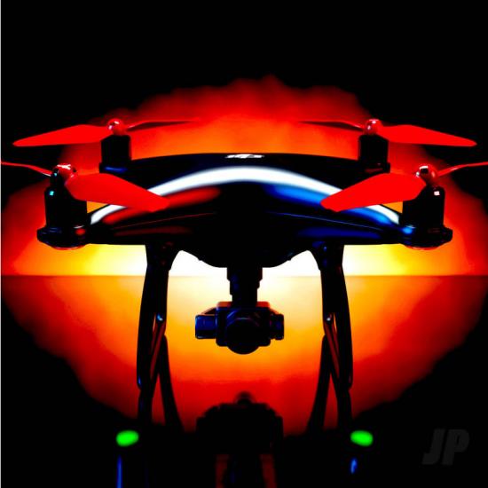 Master Airscrew 9.5x5.7 STEALTH Multirotor Propeller Set x4 Red for DJI Phantom 4