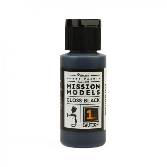 Mission Models Gloss Black Base for Chrome, 1oz ** CLEARANCE **