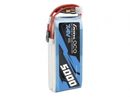 Gens Ace Transmitter LiPo - 2S 7.4V 5000mAh Tx/Rx with Futaba Connector