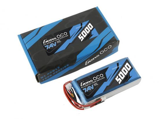 Gens Ace Transmitter LiPo - 2S 7.4V 5000mAh Tx/Rx with Futaba Connector