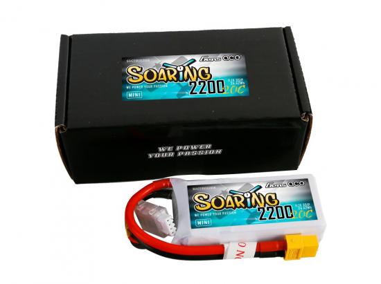 Gens Ace Soaring Series Mini LiPo - 3S 11.1V 2200mAh 20C - XT60