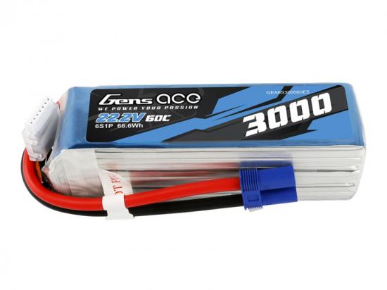 Gens Ace LiPo - 6S 22.V 3000mAh 60C - EC5