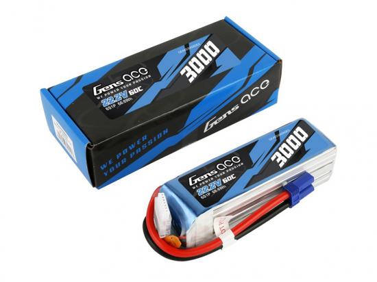 Gens Ace LiPo - 6S 22.V 3000mAh 60C - EC5