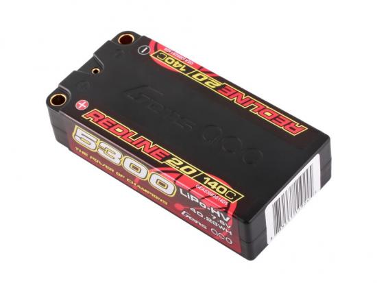 Gens Ace Redline 2.0 Race HV LiPo - 7.6V 5300mAh 140C RL2 Shorty - 5mm