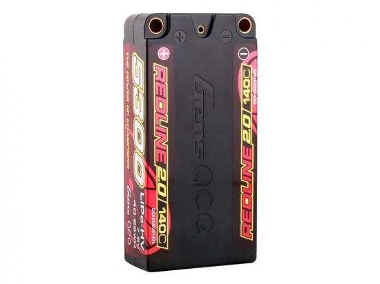 Gens Ace Redline 2.0 Race HV LiPo - 7.6V 5300mAh 140C RL2 Shorty - 5mm